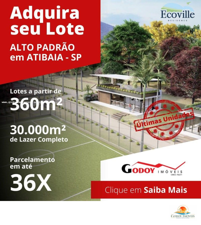 Terreno à venda com 360m² de terreno no ECOVILLE RESIDENCE, Atibaia (SP) — foto 2 de 21