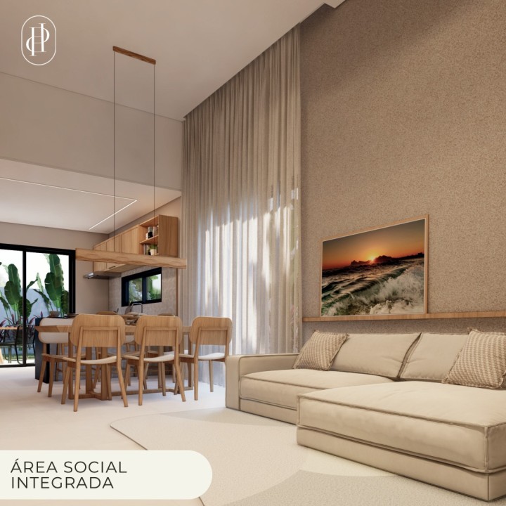Área social integrada do Palladium Village, perspectiva ilustrativa